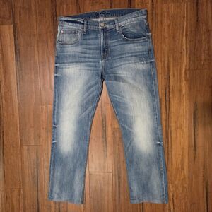 Robert Graham Yates Jeans Mens 34 Classic Fit Stretch Denim Blue